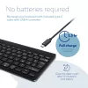 Teclado ergonómico R-Go Tools R-Go Compact Break, teclado compacto com software de pausas, AZERTY (FR), Bluetooth, preto