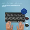 R-Go Tools teclado ergonómico R-Go Compact Break, teclado compacto com software Break, QWERTY (NORDIC), Bluetooth, preto