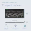 R-Go Tools teclado ergonómico R-Go Compact Break, teclado compacto com software Break, QWERTY (NORDIC), Bluetooth, preto