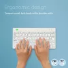 R-Go Tools teclado ergonómico R-Go Compact Break, teclado compacto com software de pausas, QWERTY (NORDIC), Bluetooth, branco