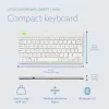 R-Go Tools teclado ergonómico R-Go Compact Break, teclado compacto com software de pausas, QWERTY (NORDIC), Bluetooth, branco