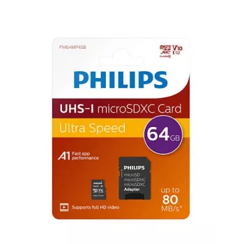 Philips FM64MP45B/00 cartão de memória 64 GB MicroSDXC UHS-I Class 10