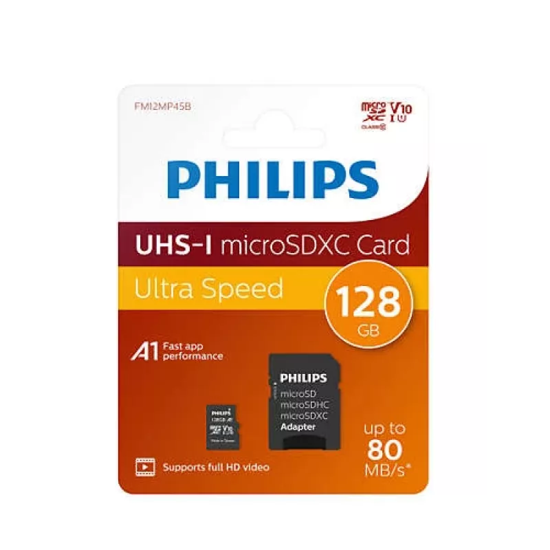Philips FM12MP45B/00 cartão de memória 128 GB MicroSDXC UHS-I Class 10