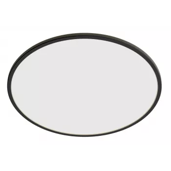 Plafonier Philips Superslim 15W LED, 4000K, IP54, 250×250 mm, preto/branco