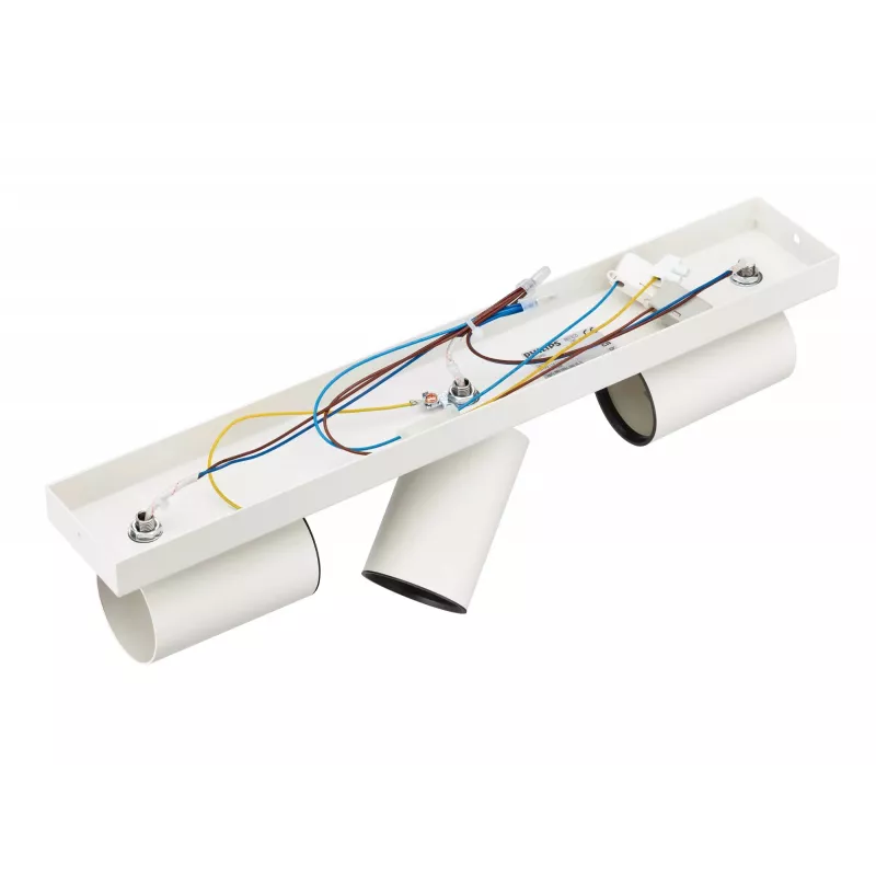 Philips Kosipo projetor de teto/parede 3x, projetor de superfície, GU10, 3 lâmpadas, LED, 220-240 V, branco