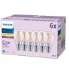 Lâmpada Philips Filament Frosted 60W A60 E27 x6, 7 W, 60 W, E27, 806 lm, 15000 h, branco quente