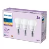Philips Vela 40W P45 E14 x3, 4,9 W, 40 W, E14, 470 lm, 15000 h, branco quente