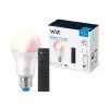 WiZ Bulb 8W (equiv. 60W) A60 E27 x1 + comando, lâmpada inteligente, Wi-Fi/Bluetooth, branco, Wi-Fi 4 (802.11n), 802.11b, 802.11g, LED, E27
