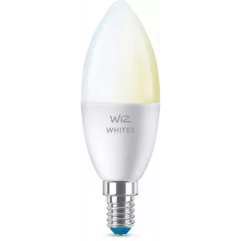 WiZ Candle 40 W C37 E14 2 unid., lâmpada inteligente, Wi-Fi/Bluetooth, branco, Wi-Fi 4 (802.11n), 802.11b, 802.11g, LED, E14