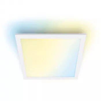 Luz de teto inteligente Signify WiZ Panel Ceiling 12 W quadrado, 12 W, Wi‑Fi, 300×300×42 mm, branco