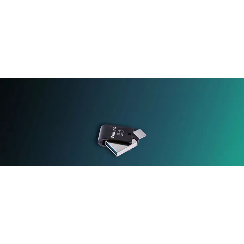 Philips FM32DC152B/00 Pen Drive 32 GB USB Type-C 3.2 Gen 1 (3.1 Gen 1) preto