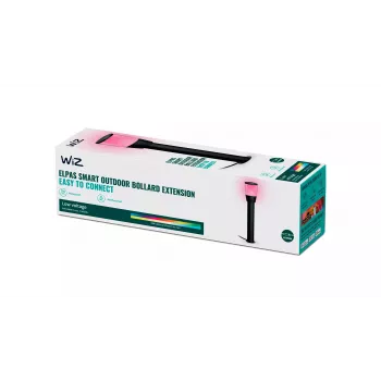 Extensão de balizador inteligente Signify WiZ – luz de base/postes LED, 12 V, 108,5 × 108,5 × 518 mm, preto