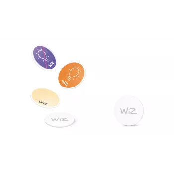 WiZ NFC Tag 4 unid., sem fios, NFC, branco, IP20, plástico, não necessário