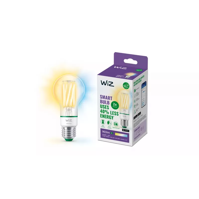 WiZ Filament clear 60 W A60 E27 903 lm classe energética A