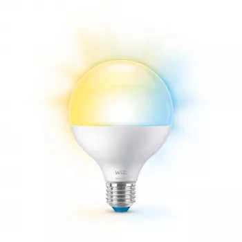 WiZ Globe 75W G95 E27, lâmpada inteligente, Wi-Fi/Bluetooth, branco, Wi-Fi 4 (802.11n), 802.11b, 802.11g, LED, E27