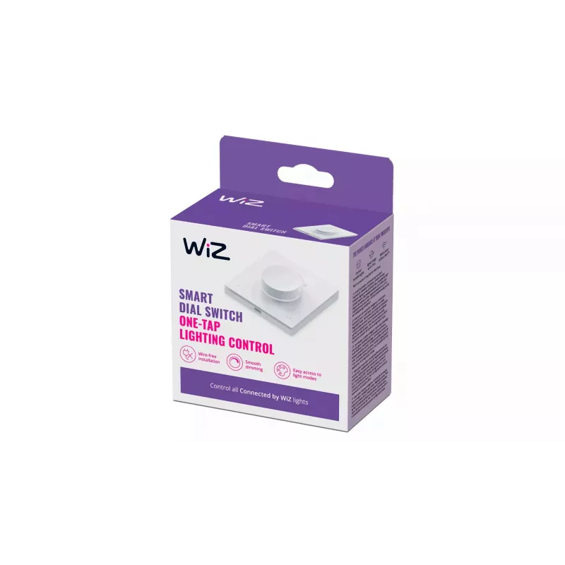 WiZ Smart Dial Switch Philips sem fios Wi-Fi branco pilha 5V