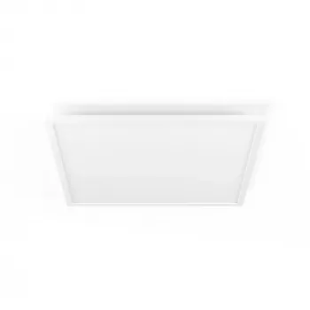 Philips Aurelle painel quadrado, candeeiro de teto inteligente, Bluetooth/Zigbee, branco, LED, alumínio, variável