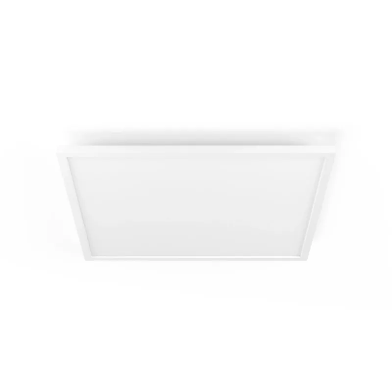 Philips Aurelle painel quadrado, candeeiro de teto inteligente, Bluetooth/Zigbee, branco, LED, alumínio, variável