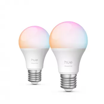 Philips Hue White and colour ambience Essential A60 – lâmpada inteligente E27 – 806 lm – 8W – pack de 2