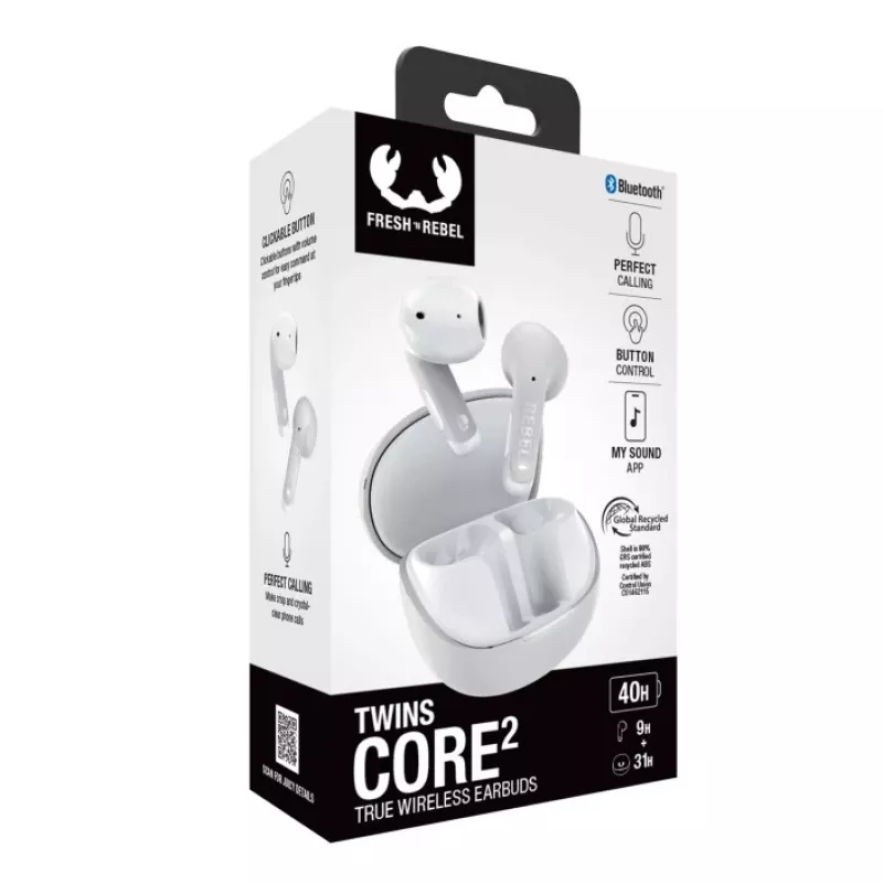 Hama Twins Core 2 headset True Wireless Stereo (TWS) in-ear telefonia/música USB Type-C Bluetooth cinzento