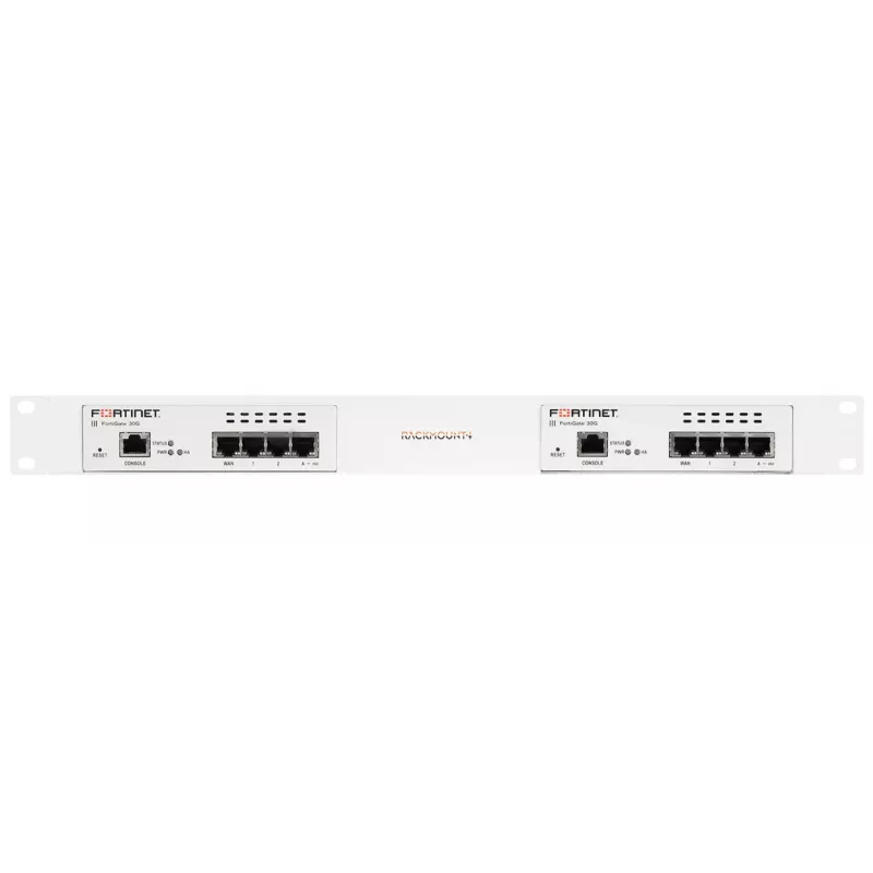 Rackmount IT 1U rackmount para FortiGate 30G Série RM-FR-T28 — 1U, kit de calhas frontais