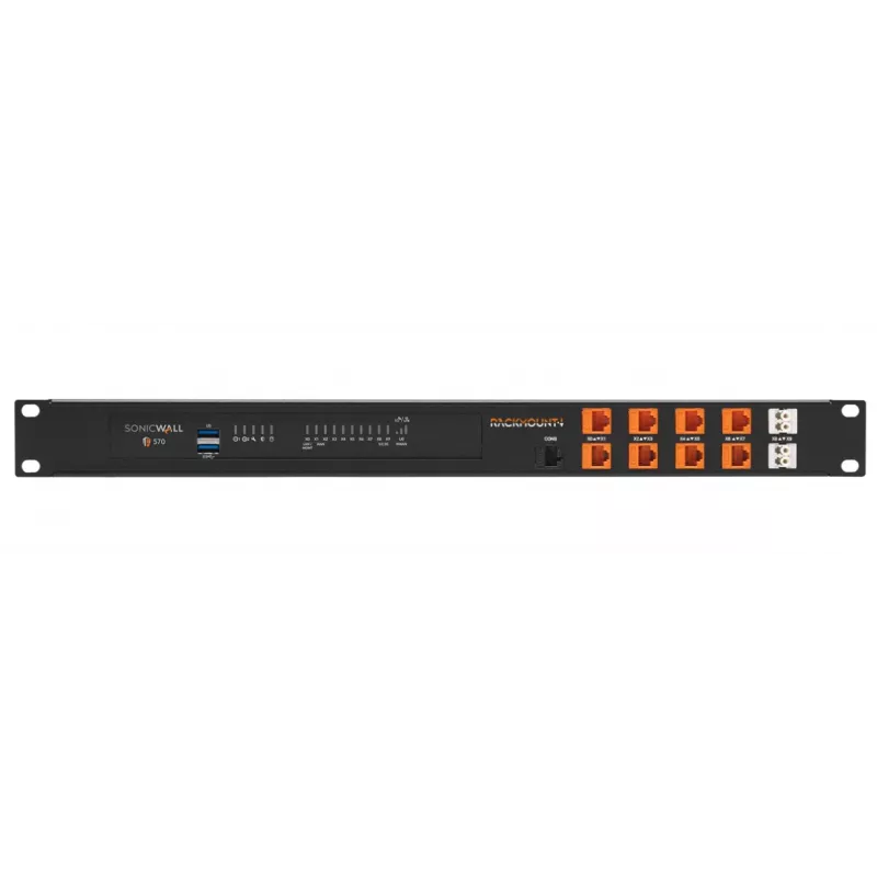 Rackmount IT kit de rackmount para SonicWall TZ570W RM-SW-T12 1U – montagem em rack 1U compatível