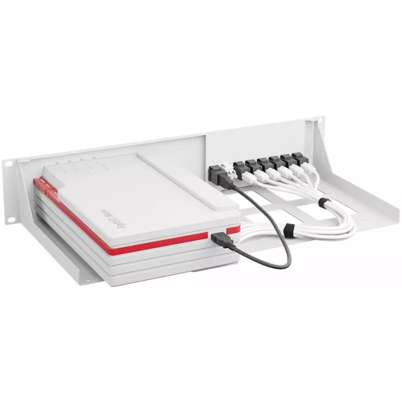Suporte de montagem Rackmount.IT RM-FB-T8 – acessório de rack, branco, montagem em rack 2U