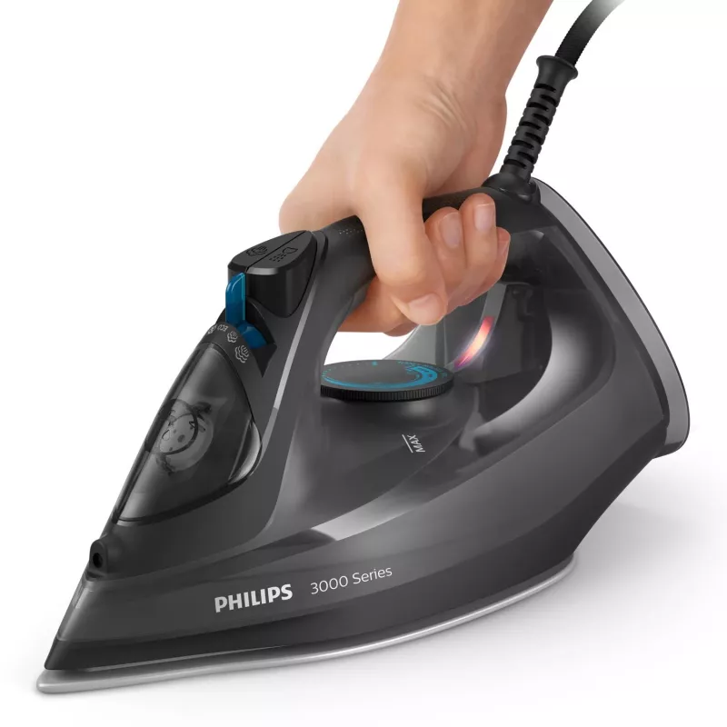 Philips 3000 series DST3041/80 Ferro de engomar a vapor base cerâmica 2600 W preto
