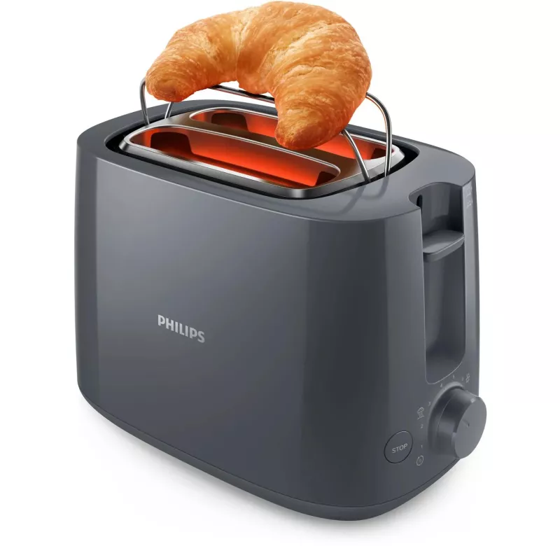 Philips Daily Collection HD2581/10 Torradeira 8 2 fatia(s) 900 W cinzento