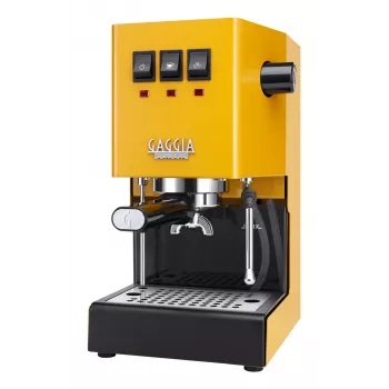 Máquina de café expresso Gaggia Classic Evo E24 — máquina de café expresso compacta para casa, amarelo