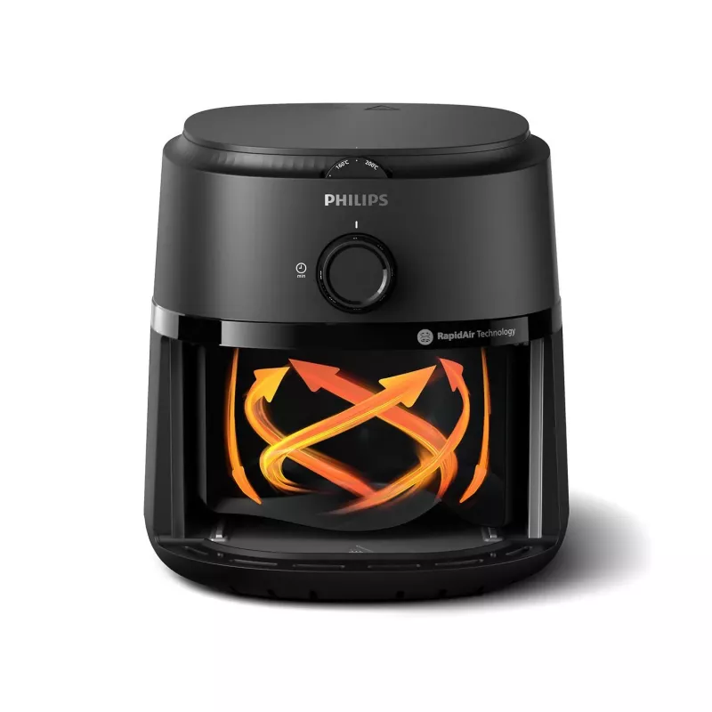 Fritadeira de ar quente Philips 1000 Serie NA110/00 3,2 l 1300 W preto