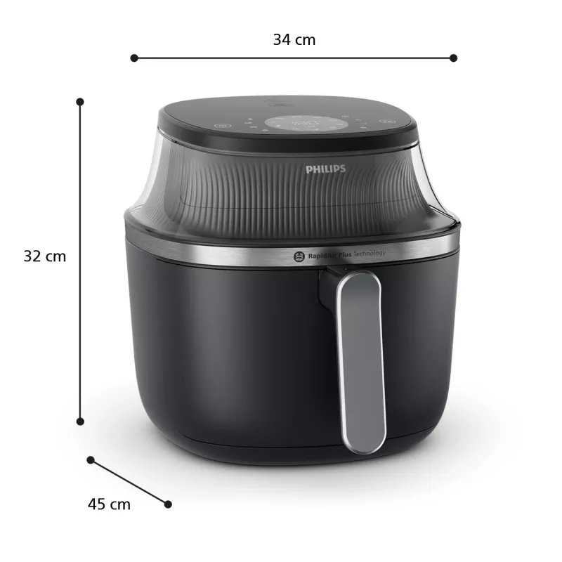 Fritadeira de ar quente Philips 3000 Series Ovi XL NA341/00 – fritadeira de ar quente de bancada RapidAir Plus