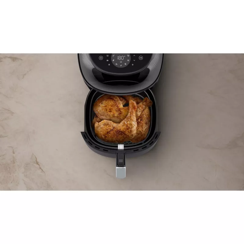 Philips 3000 series NA331/00 Fritadeira individual 6,2 L aparelho de bancada 1700 W fritadeira de ar quente preto, prateado