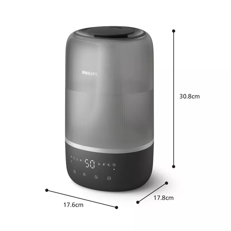 Humidificador ultrassónico Philips HU1510/03 3L preto 19,6W