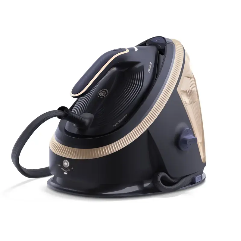 Ferro de engomar a vapor Philips PerfectCare 7000 Series PSG7300/20 — 3120 W, depósito de 1,5 litros, golpe de vapor 650 g/min, base SteamGlide Elite