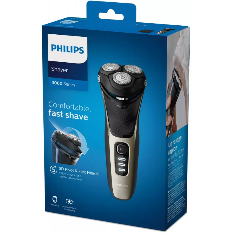 Philips SHAVER Series 3000 S3230/52 Máquina de barbear húmida ou seca, Series 3000