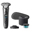 Máquina de barbear elétrica Philips SHAVER Series 8000 S8697/55 Máquina de barbear húmida e seca cromado