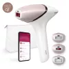 Aparelho de remoção de pelos por IPL Philips Lumea 9000 Series BRI955/01 — SenseIQ, bateria, dourado/branco, perna completa 8,5 min.
