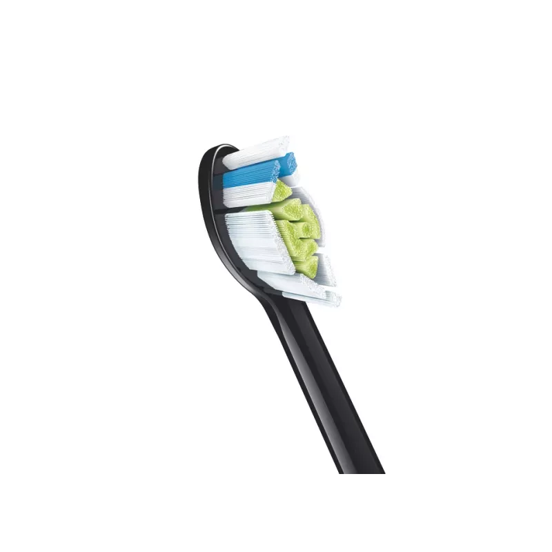 Cabeças de escova de dentes de substituição Philips HX6066/88 Optimal White, pack de 6, preto, intervalo de substituição de 3 meses