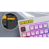 Teclado gaming HATOR Icefall USB QWERTY US English preto RGB LED