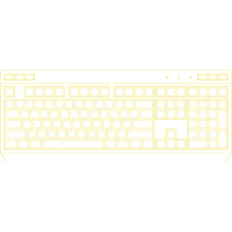 Teclado gaming HATOR Icefall USB QWERTY US English preto RGB LED
