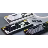 Teclado gaming HATOR Icefall USB QWERTY US English branco tamanho completo RGB LED