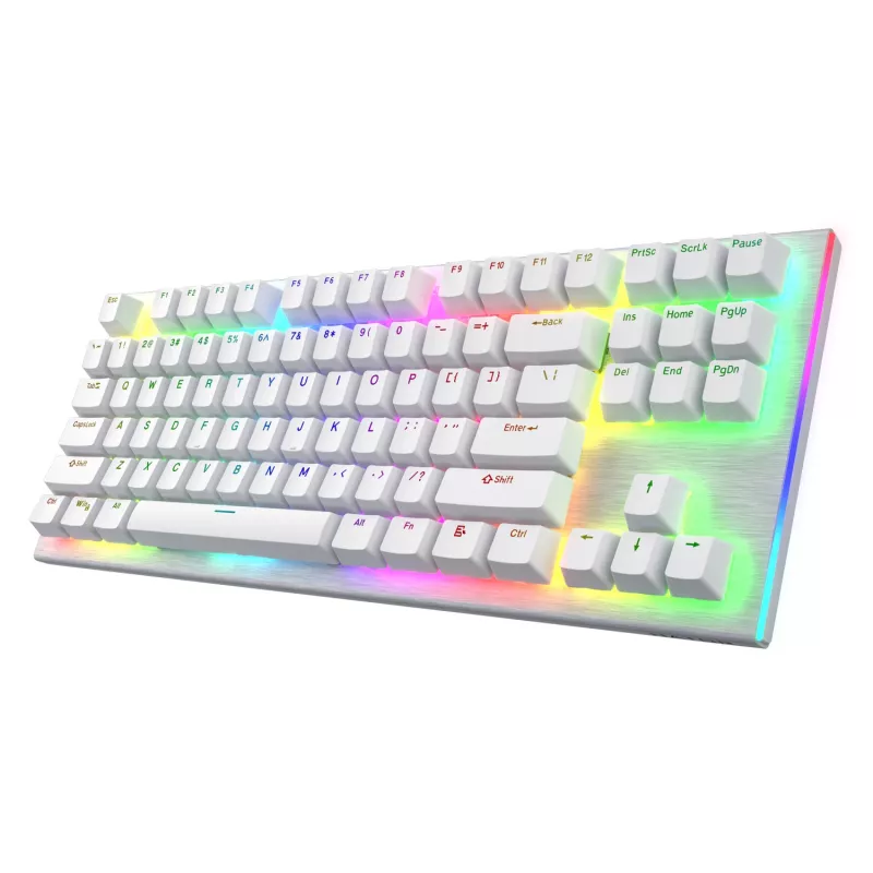 Teclado gaming HATOR Gravity X TKL USB QWERTY US English branco