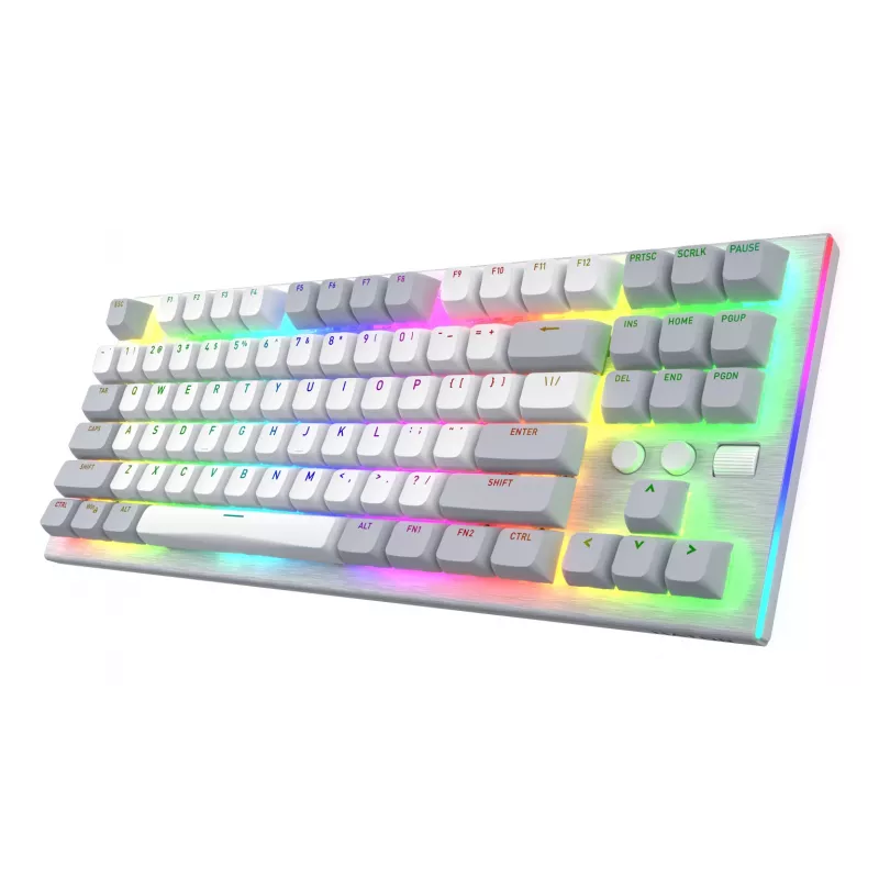 Teclado gaming HATOR Gravity TKL USB QWERTY US English branco