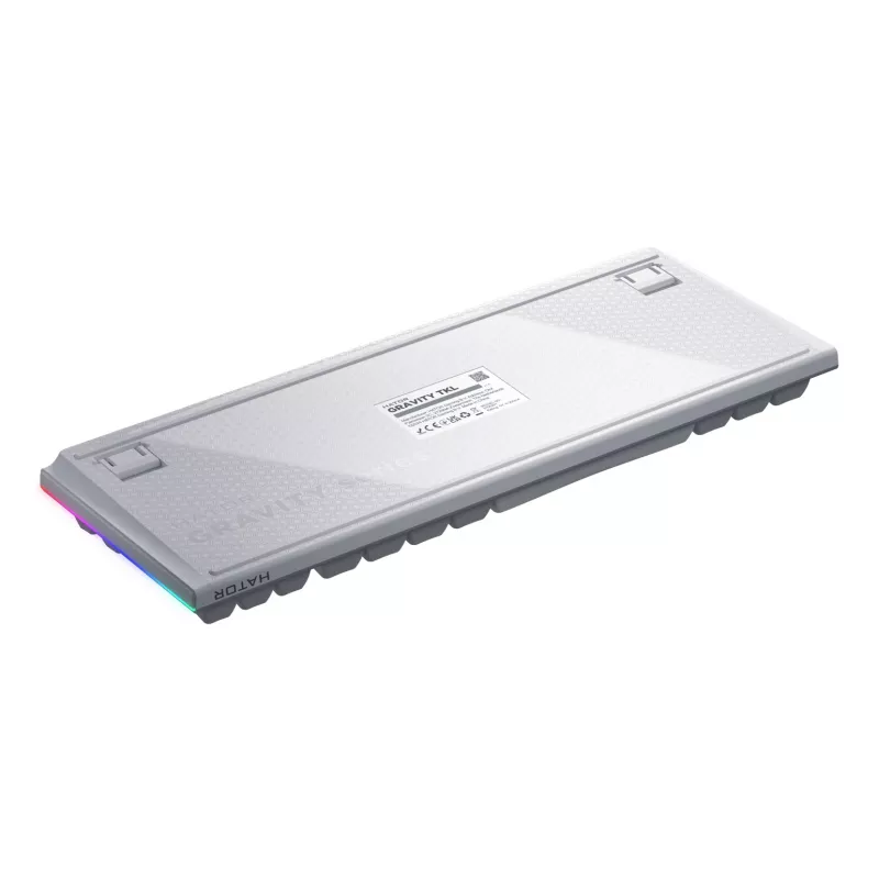 Teclado gaming HATOR Gravity TKL USB QWERTY US English branco