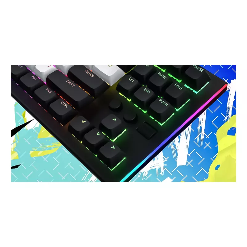 Teclado gaming HATOR Gravity TKL USB QWERTY US English branco