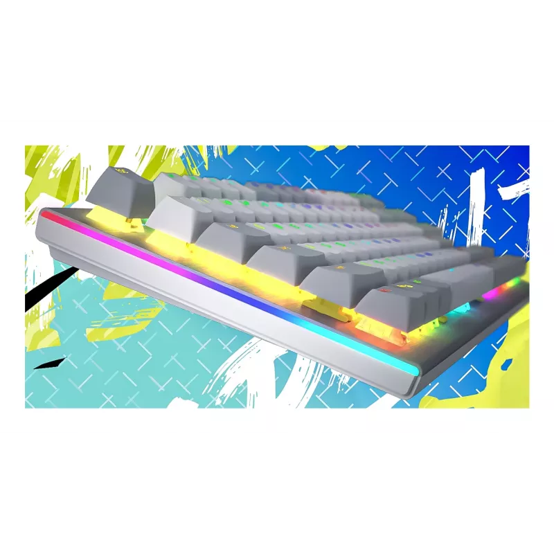 Teclado gaming HATOR Gravity TKL USB QWERTY US English branco