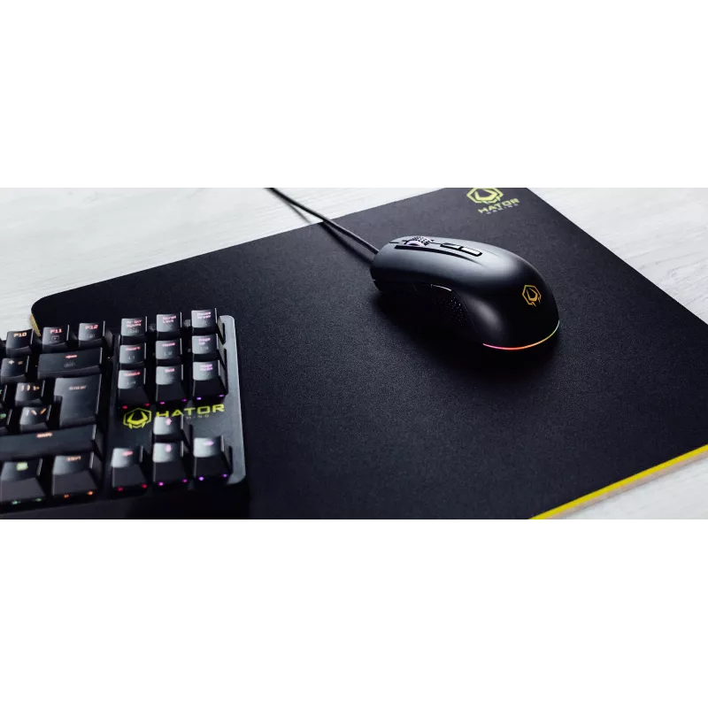 Tapete de rato gaming HATOR Tonn XXL preto 900x420 mm borracha