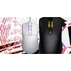 Rato HATOR Pulsar 3 ótico amarelo 12000 DPI 6 botões branco