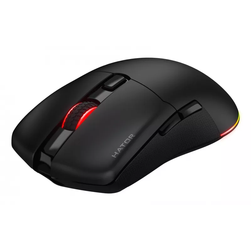 HATOR Pulsar 3 Wireless, preto - switches óticos amarelos 100M PixArt PMW 3311 (HTM630)